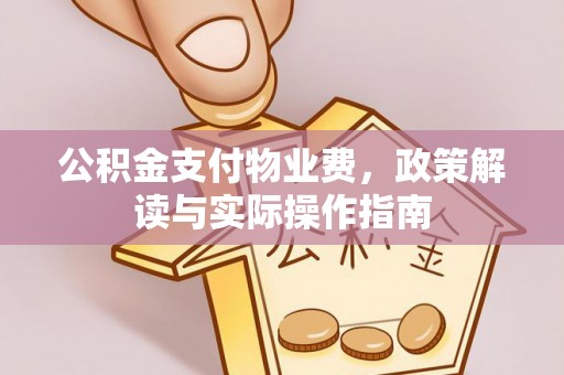 户县公积金支付物业费，政策解读与实际操作指南